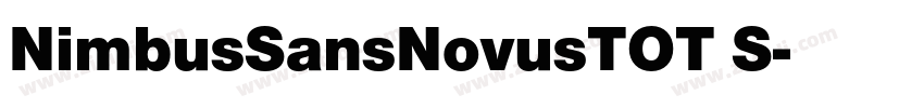 NimbusSansNovusTOT S字体转换